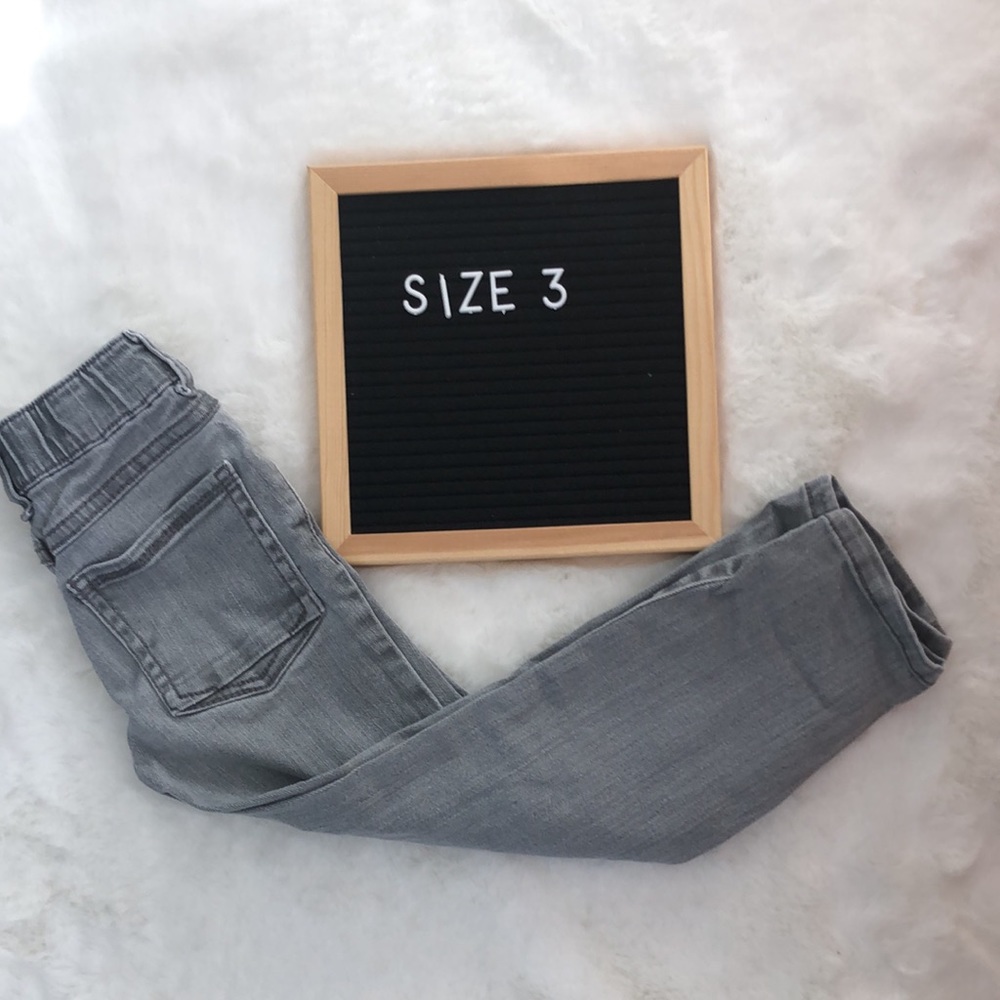 Gymboree girls grey skinny jeans size 3
